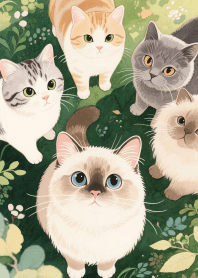 Love Kawaii Cat Group Theme