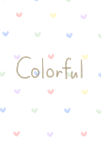 Colorful theme heart
