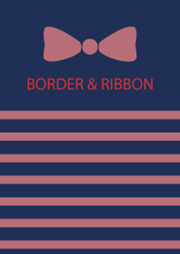 BORDER & PINKRIBBON -Navy 16-