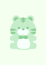 Cute Tiger simple Green