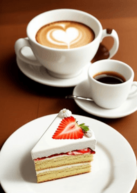 Coffee strawberry chocolate cake 8Dfd5B