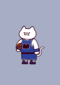 Basketball cat.(dusty colors07)