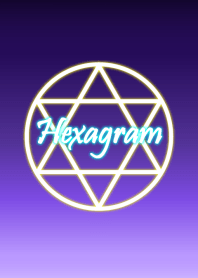 The hexagram neon