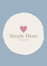 Simple Heart Blue 5 -MEKYM-