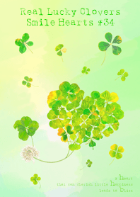 Real Lucky Clovers Smile Hearts#34