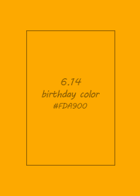birthday color - June 14