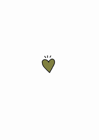 (simple dull color khaki heart )