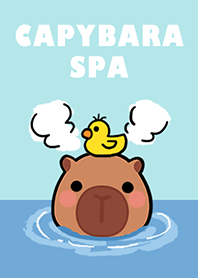 可愛寶貝卡比巴拉-泡湯中