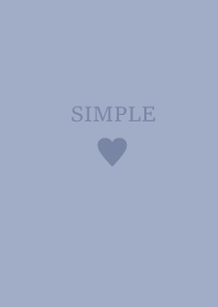 SIMPLE HEART (natural  blue)