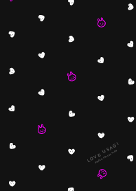 LOVE USAGI - Black & Pink - from JAPAN