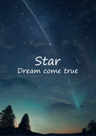 在森林裡仰望流星