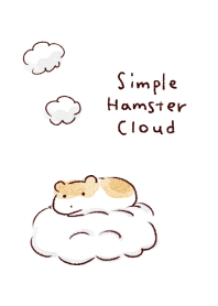 simple hamster cloud white blue