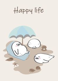 海豹部隊-沙灘日曬