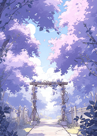 Purple flower tunnel 2 JP
