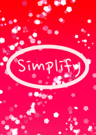 Simplify sparkling red glitter