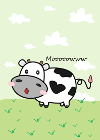 可愛的奶牛在薩凡納