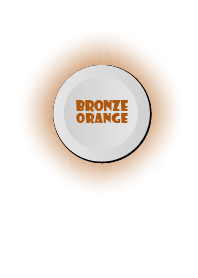 Bronze Orange & White Button
