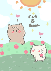 lovely bear& cat