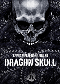 Speed metal bone fire Dragon skull 85