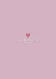 DUSKY PINK.SIMPLE -HEART- 17