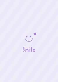 Smile Flower =Purple= Stripe2