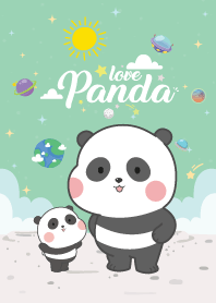 แพนด้า เลิฟๆ กาแล็กซี่ สีเขียว