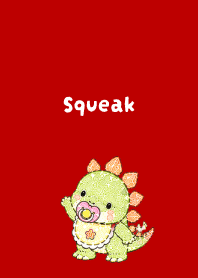 Baby Dinosaur01 red & beige