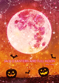 Jack o lantern and Full moon from Japan