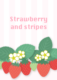 strawberry and stripes/pink