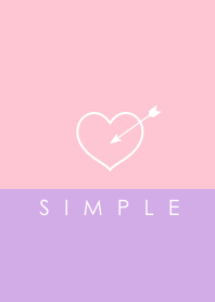 SIMPLE HEART(purple pink) V.7