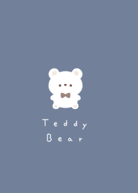 泰迪熊 /blue gray