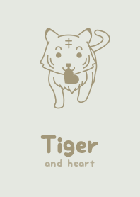 Tiger & heart Mist WHT