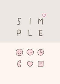 Girly SIMPLE / ivory-pink.