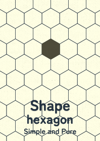 Shape hexagon kuromurasaki
