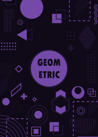 Complex Geometric Dark Purple
