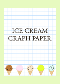 ICE CREAM GRAPH PAPER/YELLOW GREEN