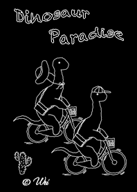 Dinosaur Paradise 09 Black (Bike Theme)