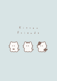 小貓咪. light blue beige.