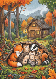 stampAI-autumn forest-VodwEe