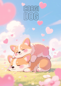 Kawaii Couple Corgi Dog