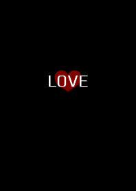 SIMPLE BLACKRED HEART2!