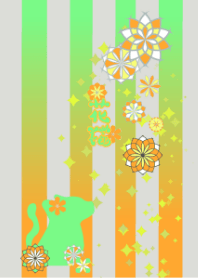 Flower cat tangerine2