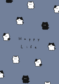 whisker cats(pattern)-gray blue white.