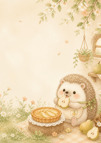 Cream Hedgehog Pear Pie Meadow
