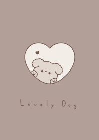 小狗和心 / cocoa brown