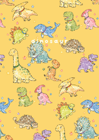 My beloved Dinosaurs03 light yellow