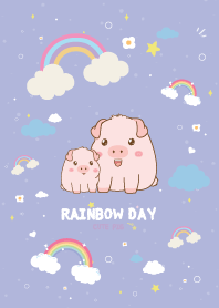 Pig Rainbow Day Sweet
