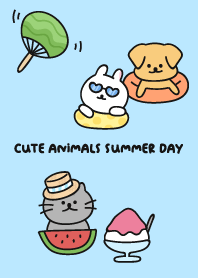 Cute Animals Summer Day