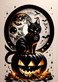halloween cat 2036C2