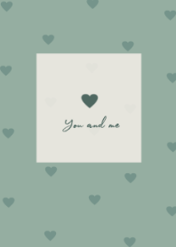 pattern_heart #green beige
